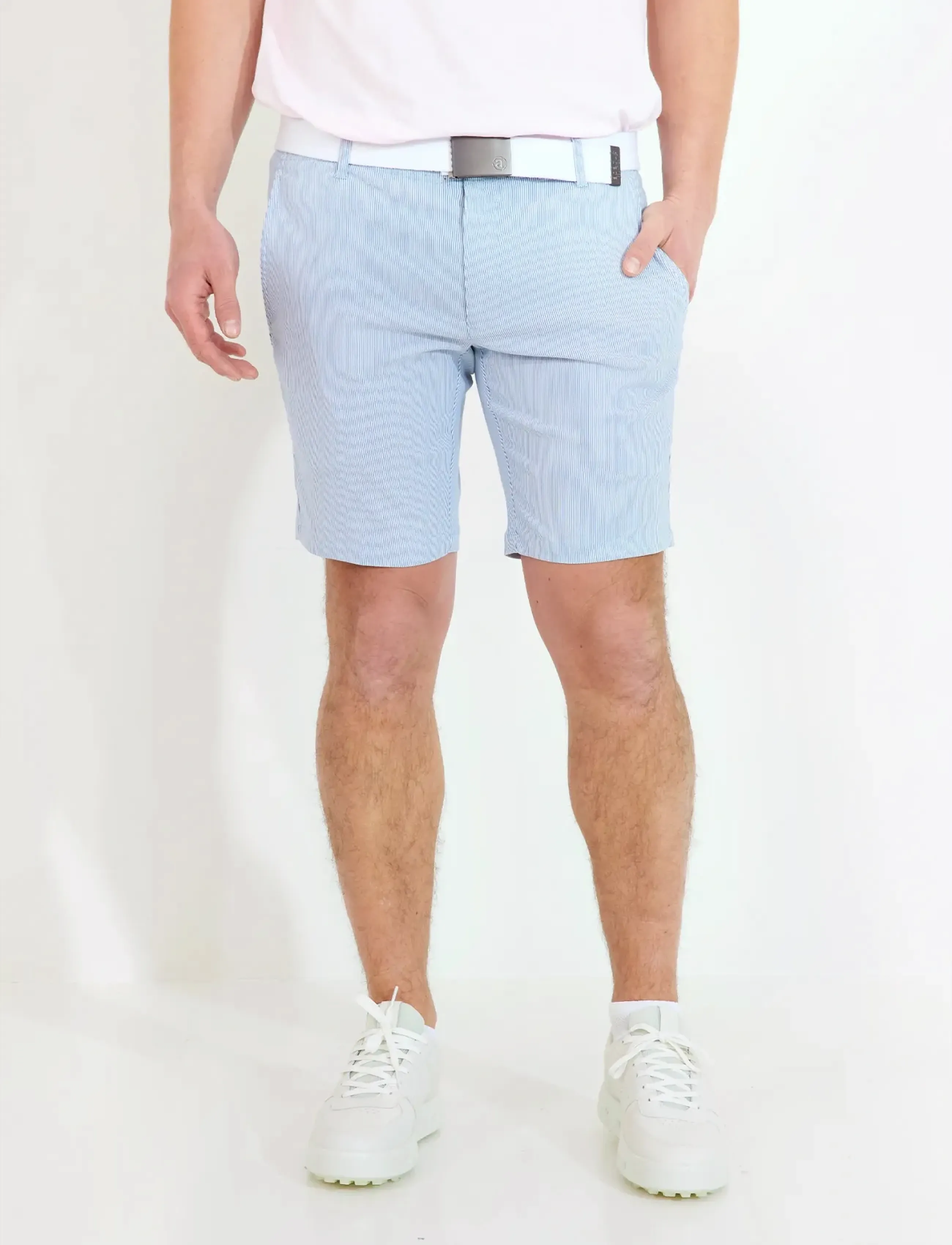 Abacus Mens Brassie Shorts, 38, Sport Blau - Golf Männerswear