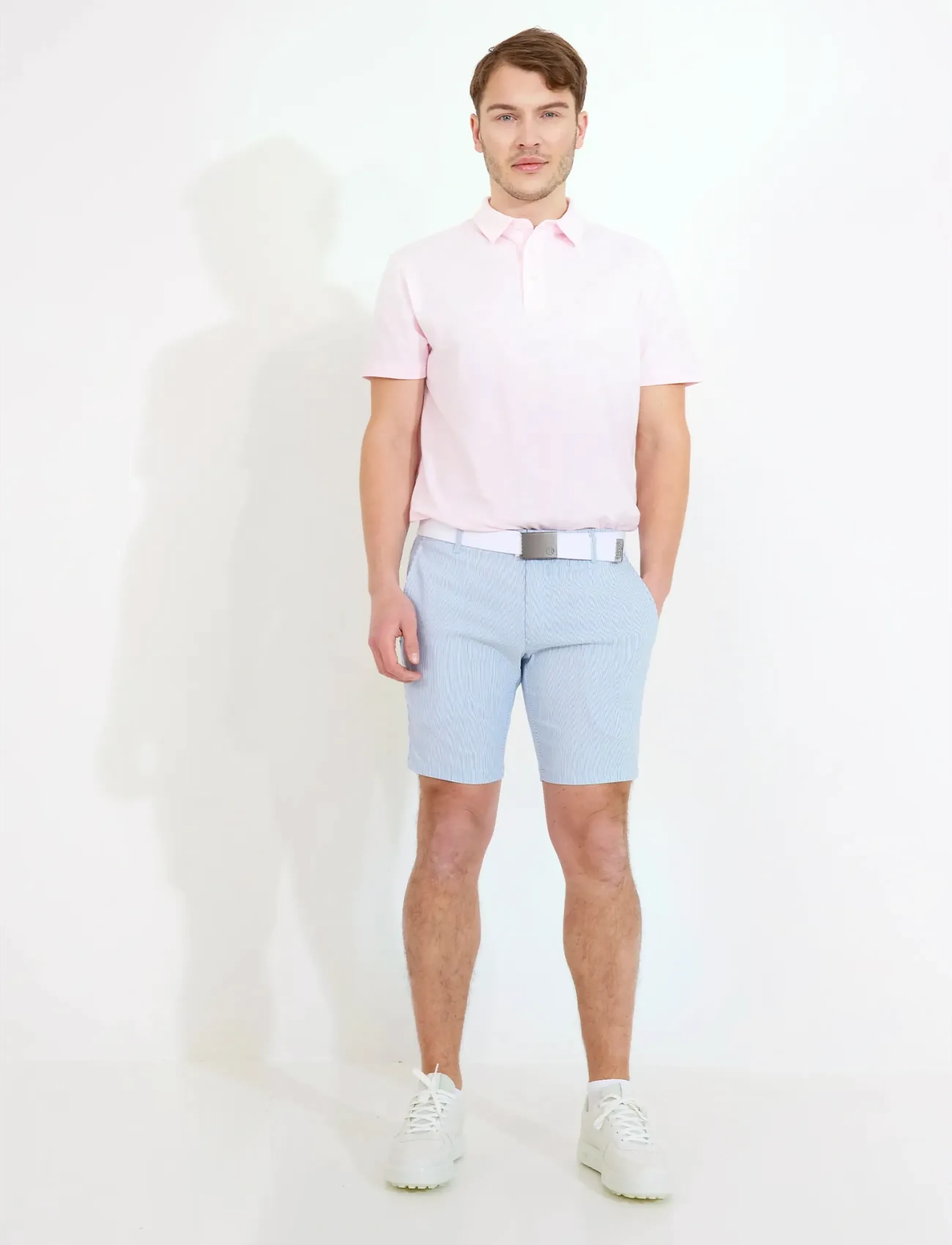 Abacus - Mens Brassie shorts - golf shorts - horizon blue - 3