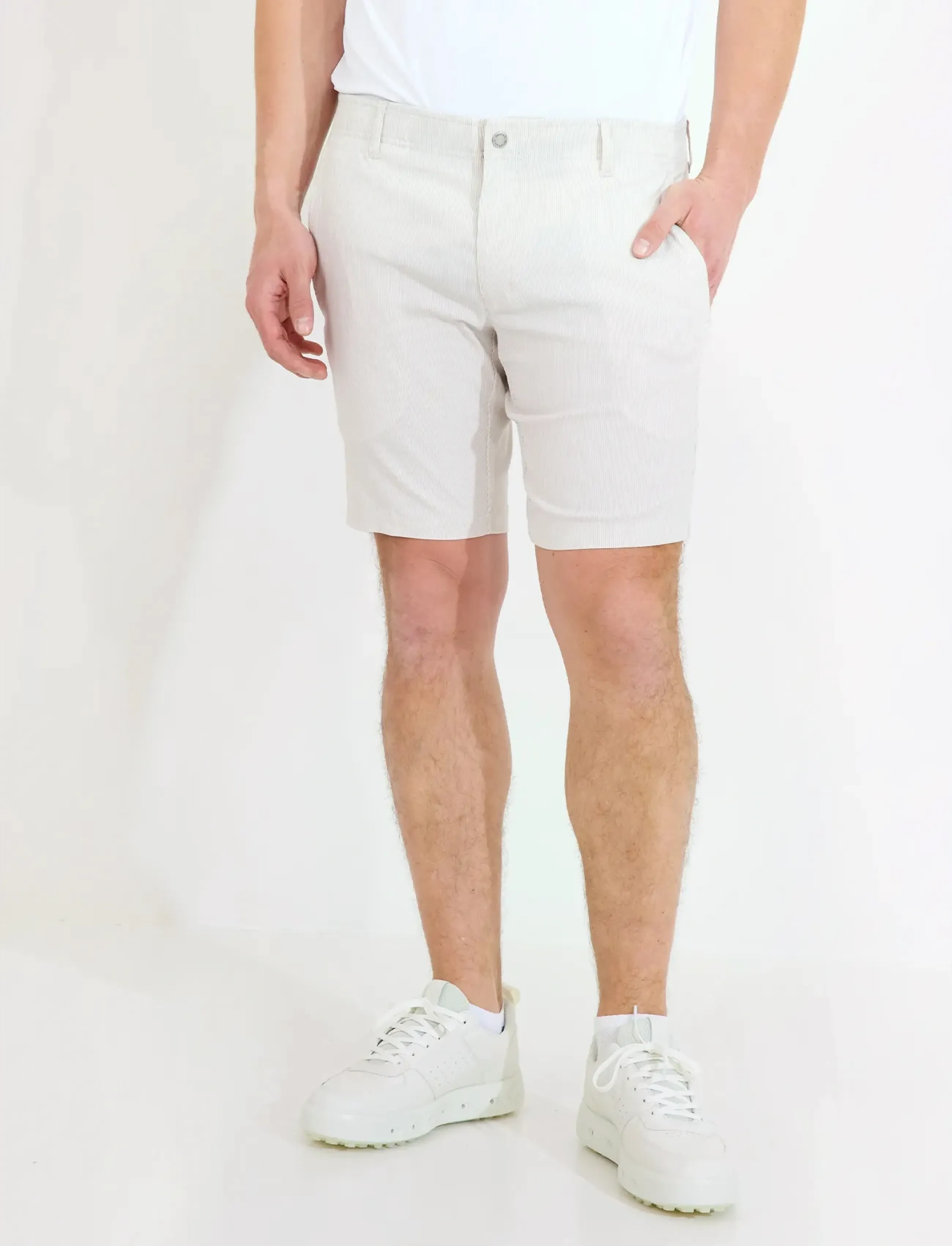 Abacus Mens Brassie Shorts, 40, Sport Creme - Golf Männerswear