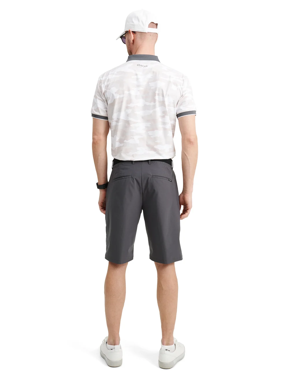 Abacus - Men Mellion Stretch shorts - golf-shorts - dk.grey - 3