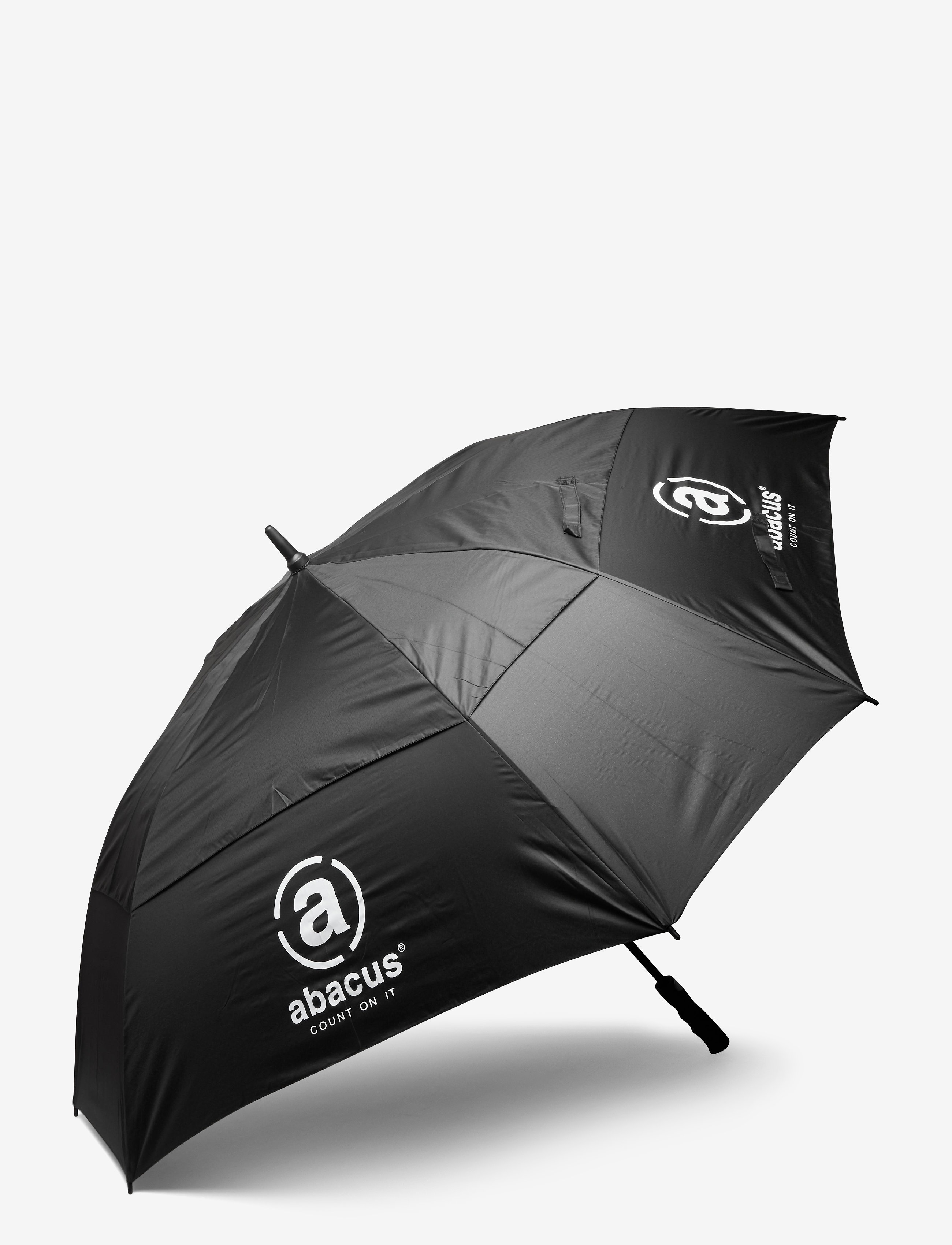 Abacus Square Umbrella, Mænd, Golfparaply, Sort, Str: ONE SIZE