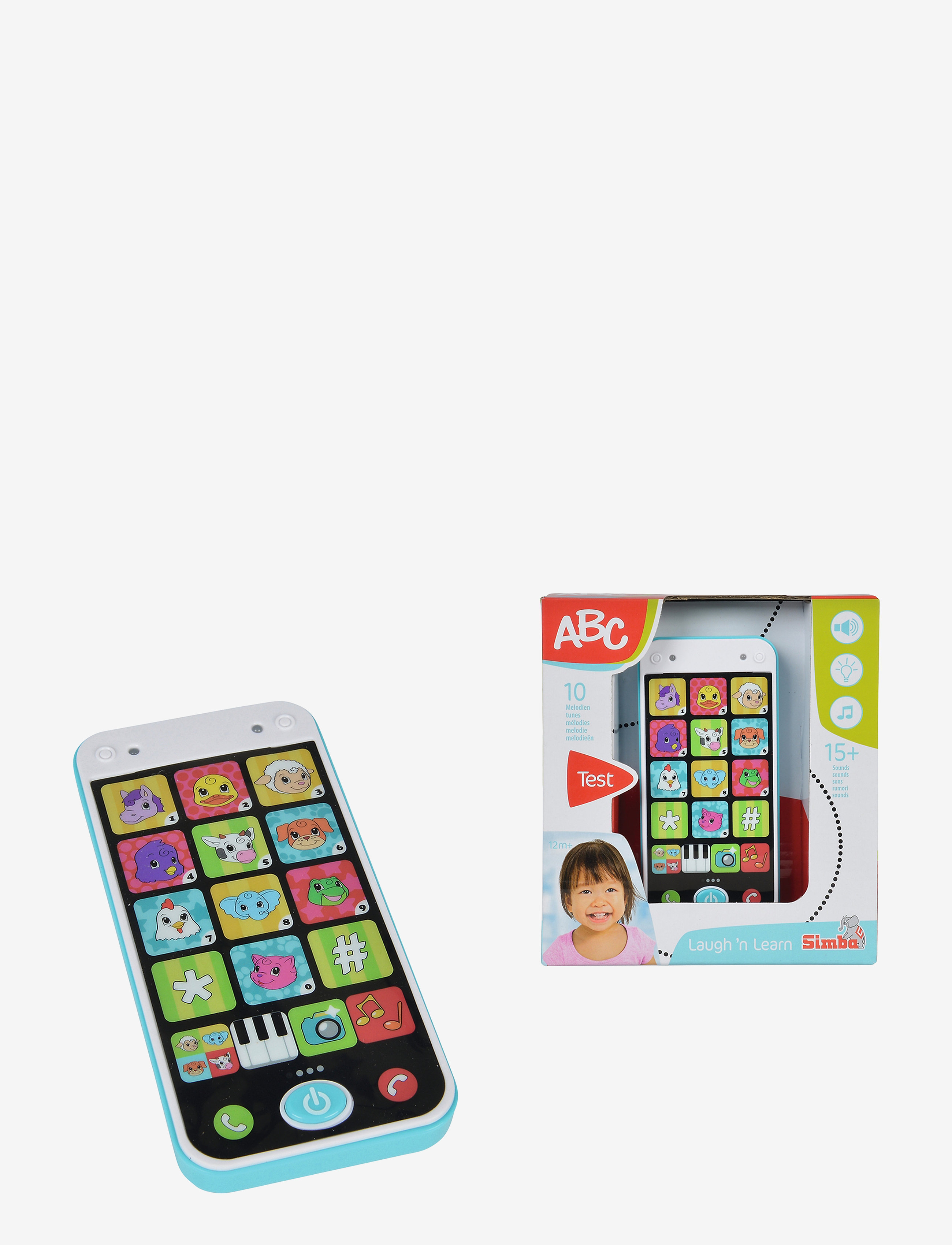 ABC Abc - Smart Phone W. Sound Patterned - One Size - Kinder