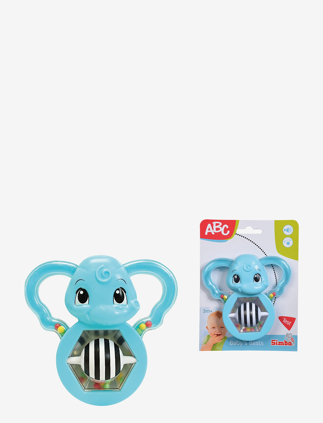 ABC - ABC - rattling Mirror-Elephant - laveste priser - blue - 1