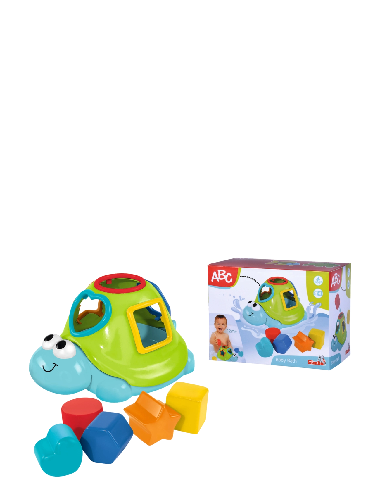 ABC Abc - Floating Turtle Shape Sorter Patterned - One Size - Kinder