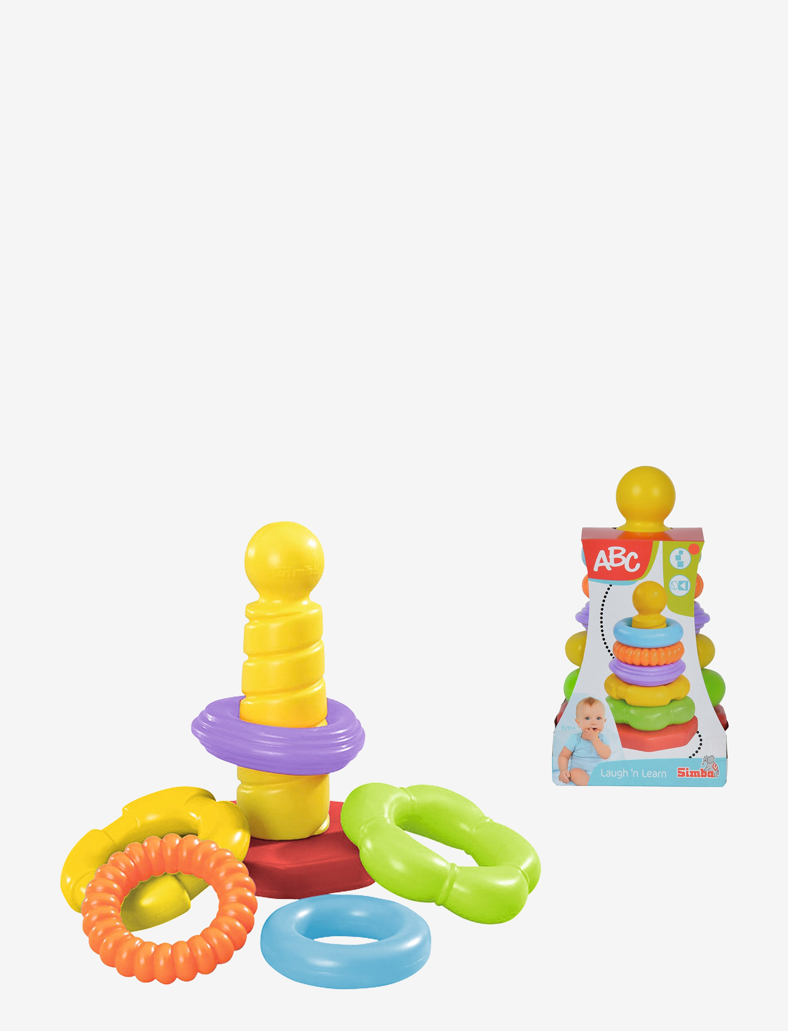 ABC Abc - Stacking Ring Pyramid Patterned - One Size - Kinder