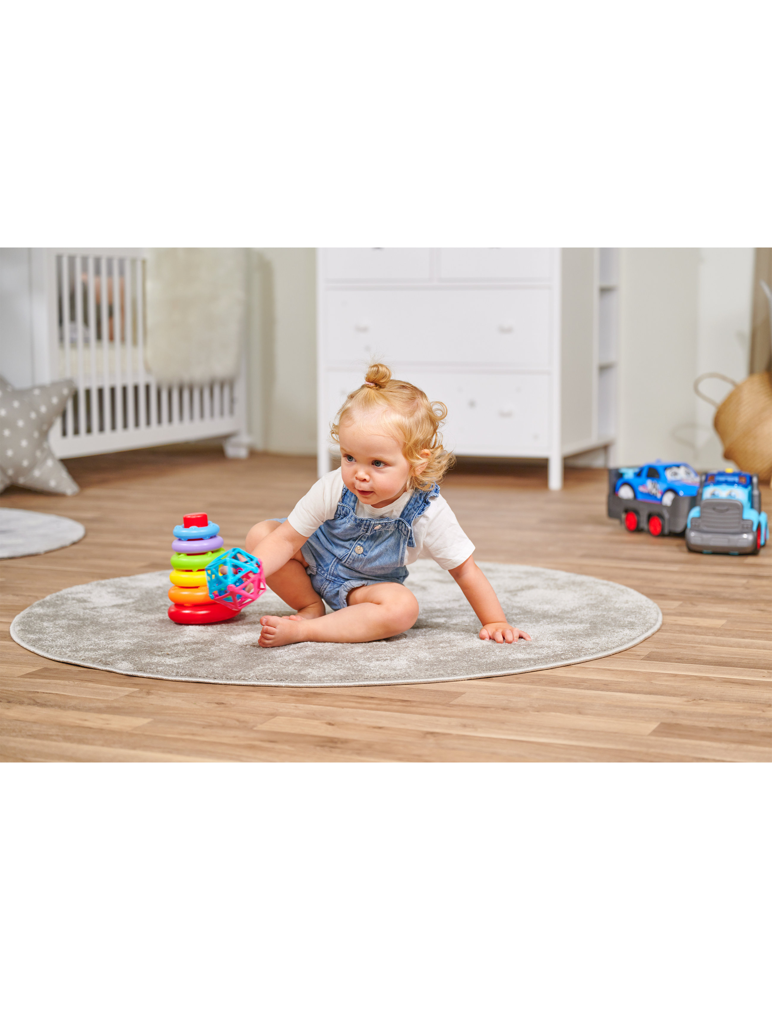 ABC - Stacking Ring Pyramid, Børn, Stackable Blocks, Multi/mønstret, Str: ONE SIZE