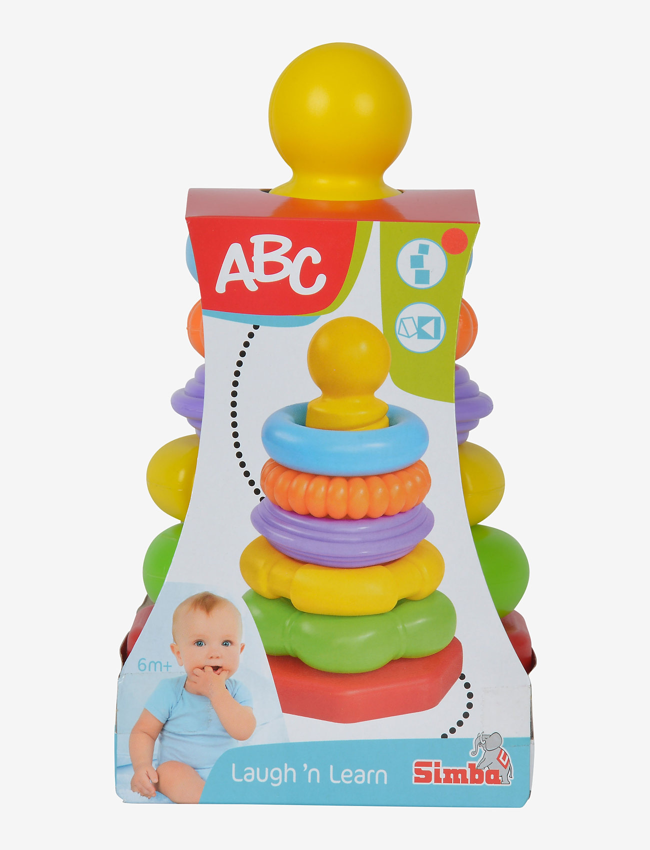 ABC - ABC - Stacking Ring Pyramid - julegaver under 300kr - multi coloured - 2