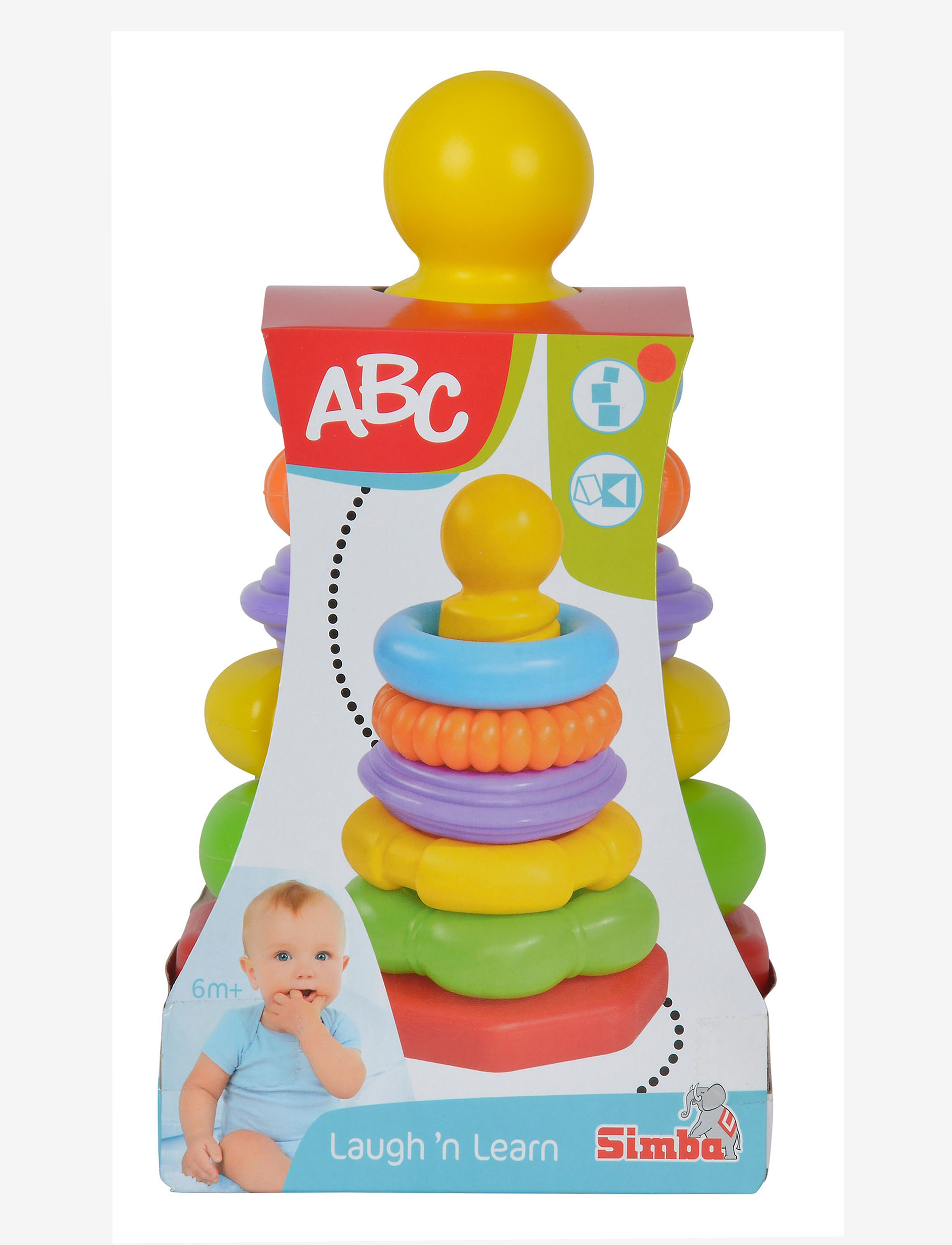 ABC - ABC - Stacking Ring Pyramid - lägsta priserna - multi coloured - 2