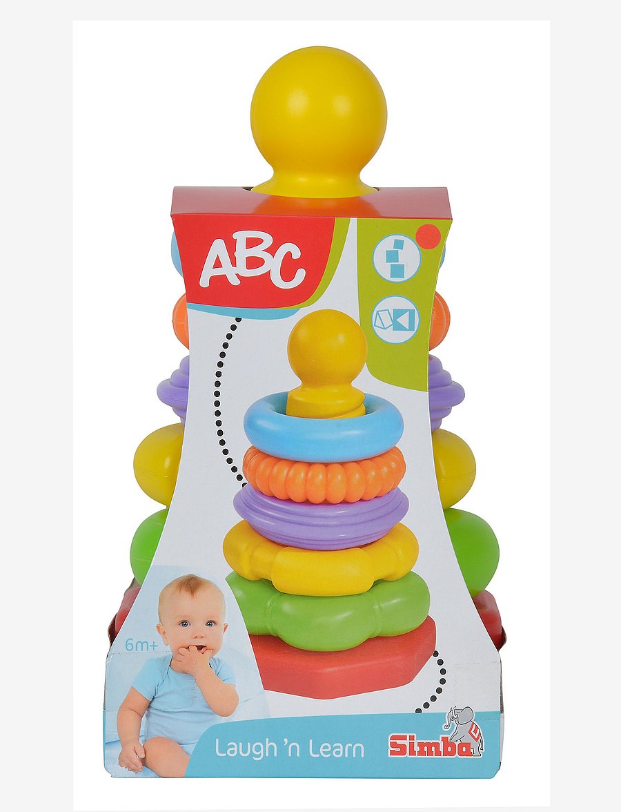 ABC - ABC - Stacking Ring Pyramid - stapelbare blokk - multi coloured - 3