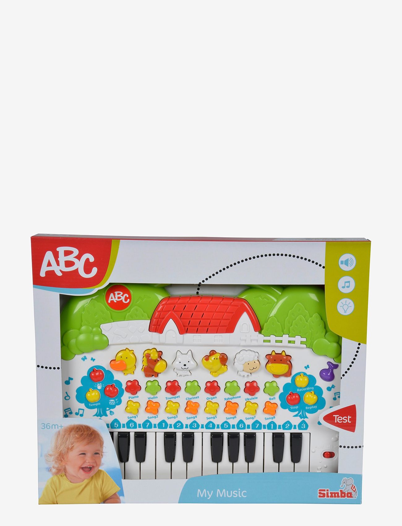 ABC - ABC Animal Keyboard - musikinstrumenter - multi coloured - 2