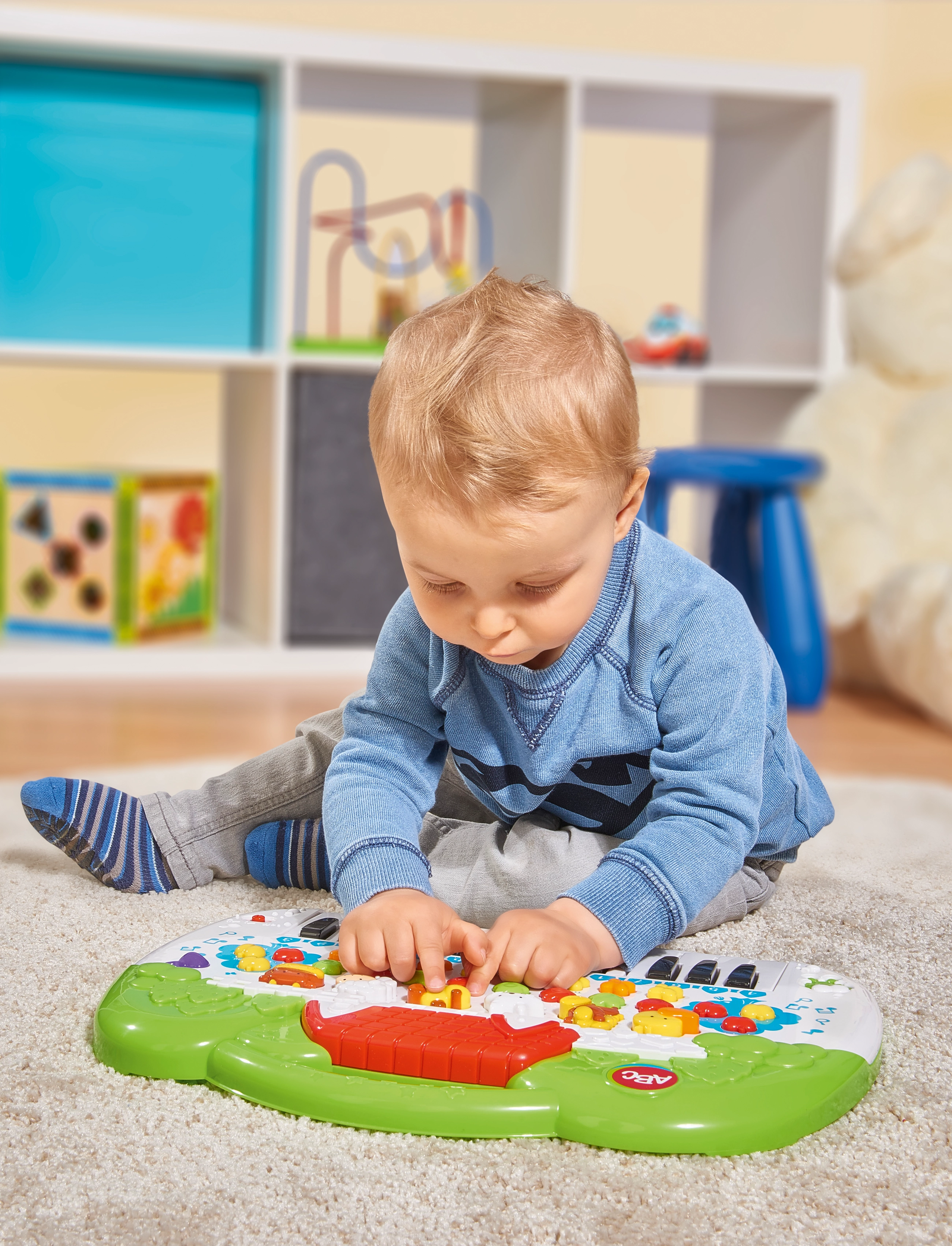 ABC Animal Keyboard, Børn, Musical Instruments, Multi/mønstret, Str: ONE SIZE