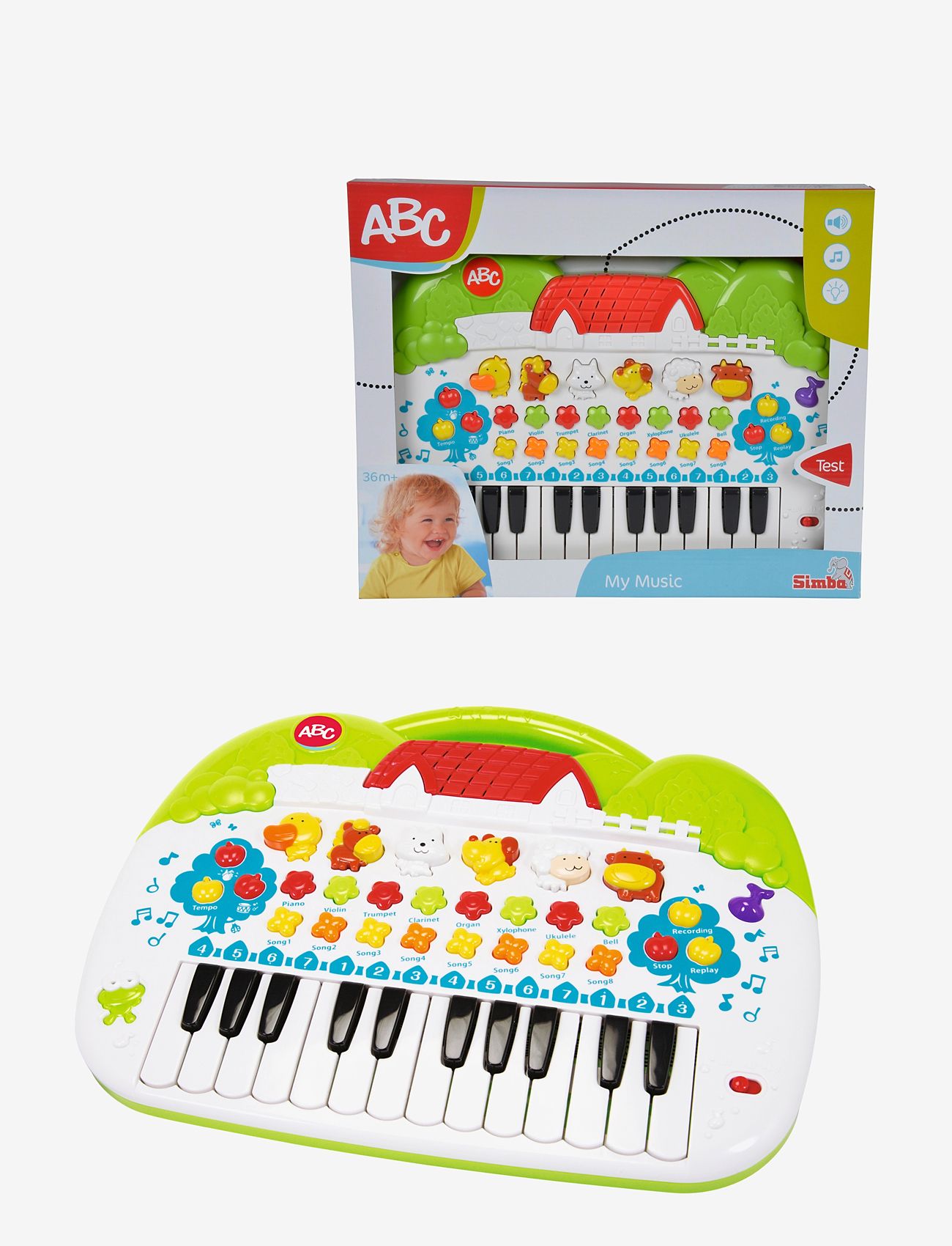 ABC - ABC Animal Keyboard - musikinstrumenter - multi coloured - 3
