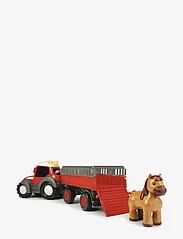 ABC - ABC Massey Ferguson Traktor med Djurtransport - lägsta priserna - multi coloured - 2