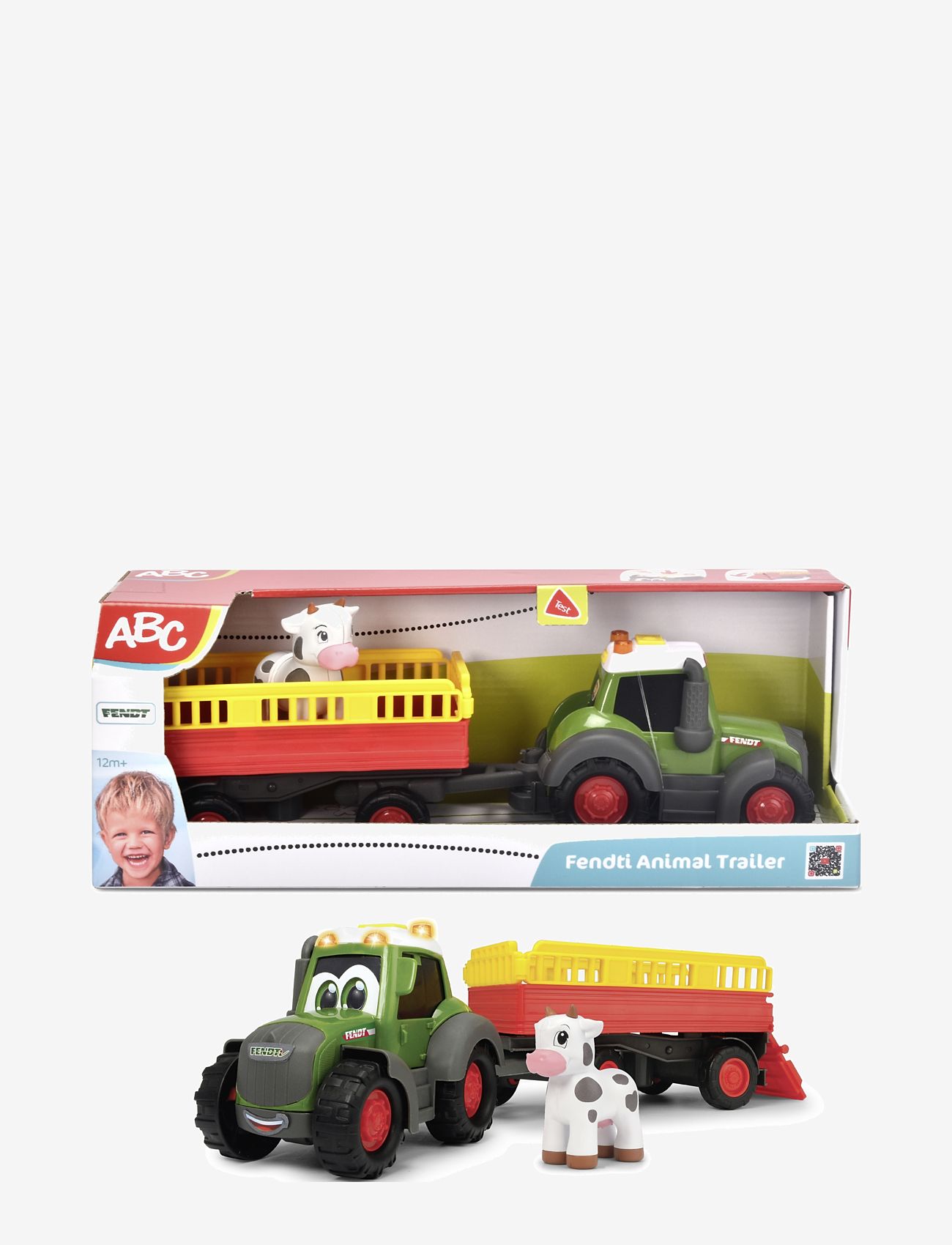 ABC - ABC Fendt Traktor Med Släp, 30 cm - tractors - multi coloured - 2