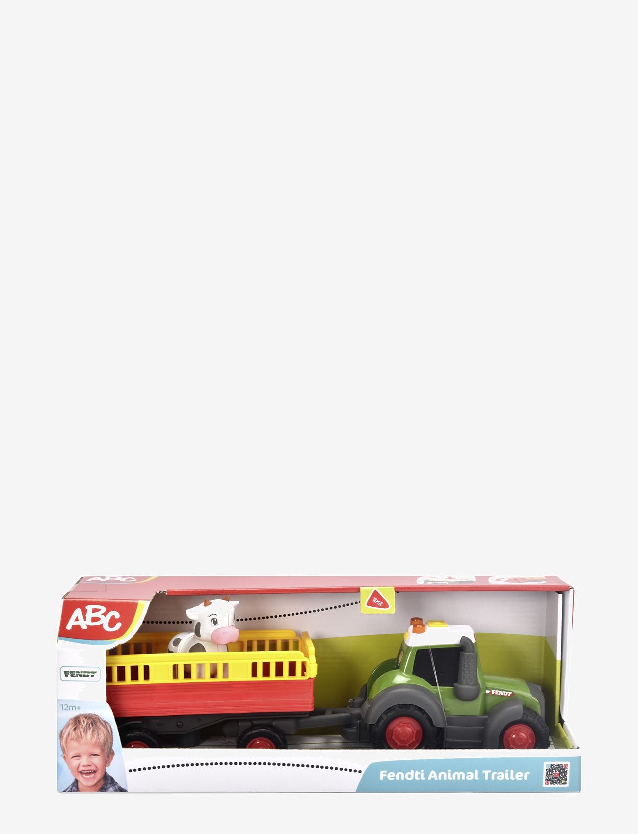 ABC - ABC Fendt Traktor Med Släp, 30 cm - tractors - multi coloured - 3