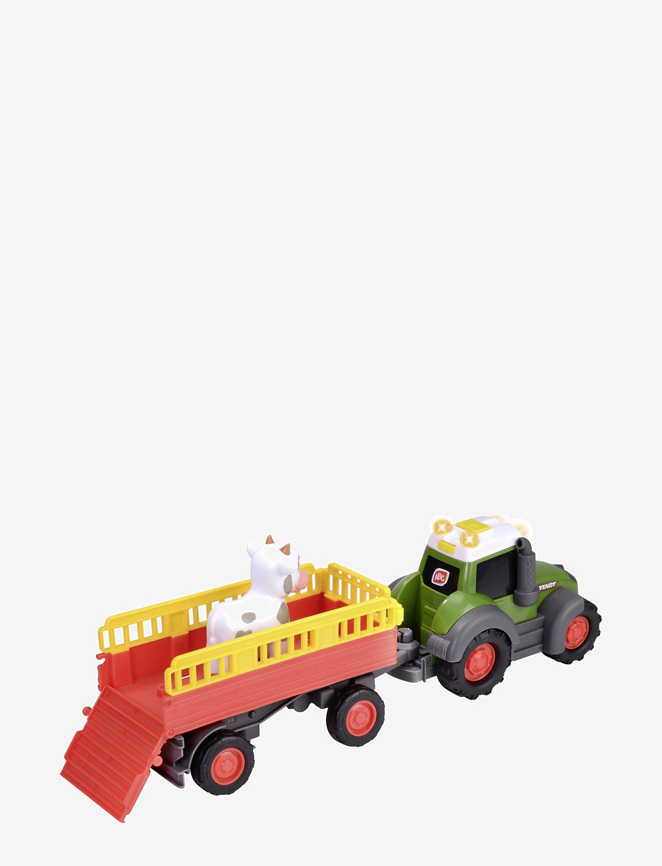 ABC - ABC Fendt Traktor Med Släp, 30 cm - tractors - multi coloured - 4