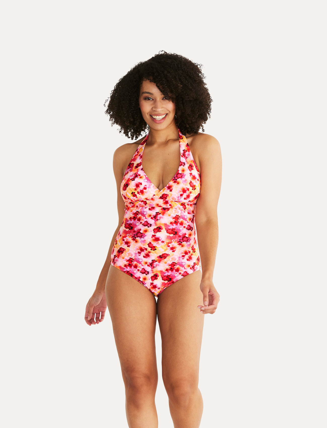Abecita Haiti Halterneck Swimsuit Pink Crush - Pink - B/C x 40 2
