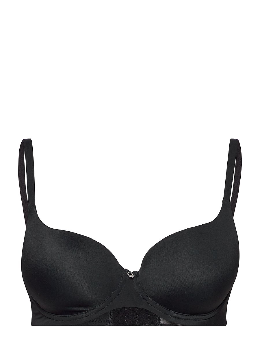 Abecita - SALVADOR WIRE BRA PADDED MOULDED CUPS - t-paitaliivit - black - 1