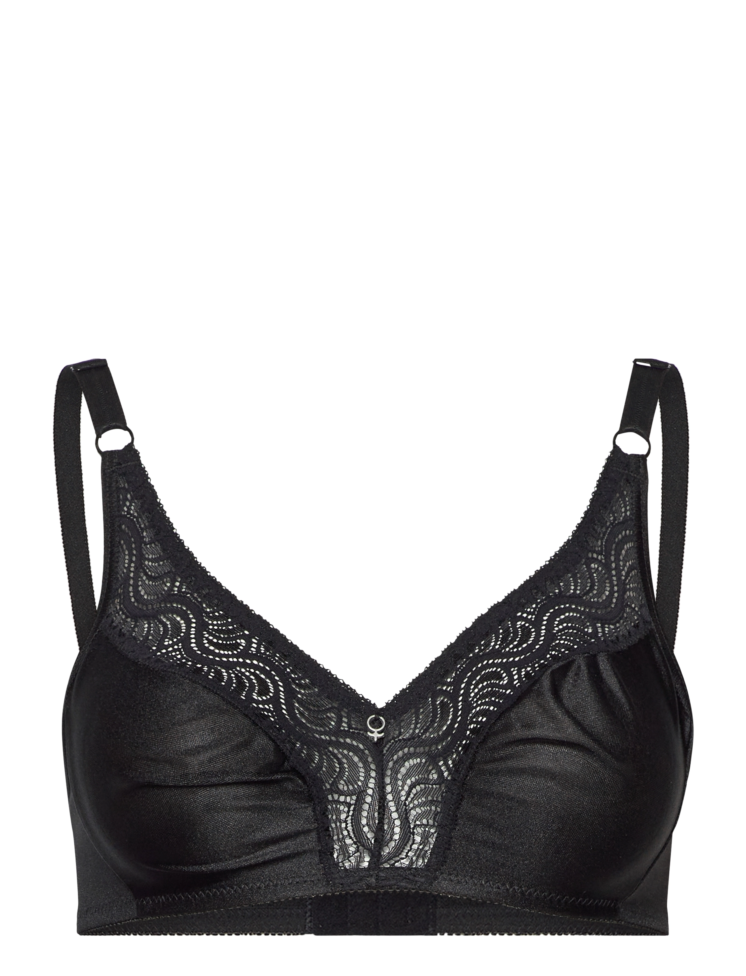 ABECITA Glitter,Soft BH Weiß Schwarz - A 70 - 75 - Damen