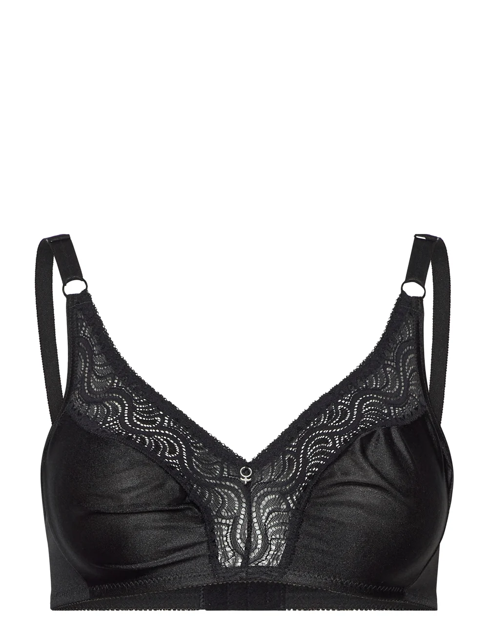 Abecita - Glitter,Soft Bra White - tank top-bh'er - black - 1