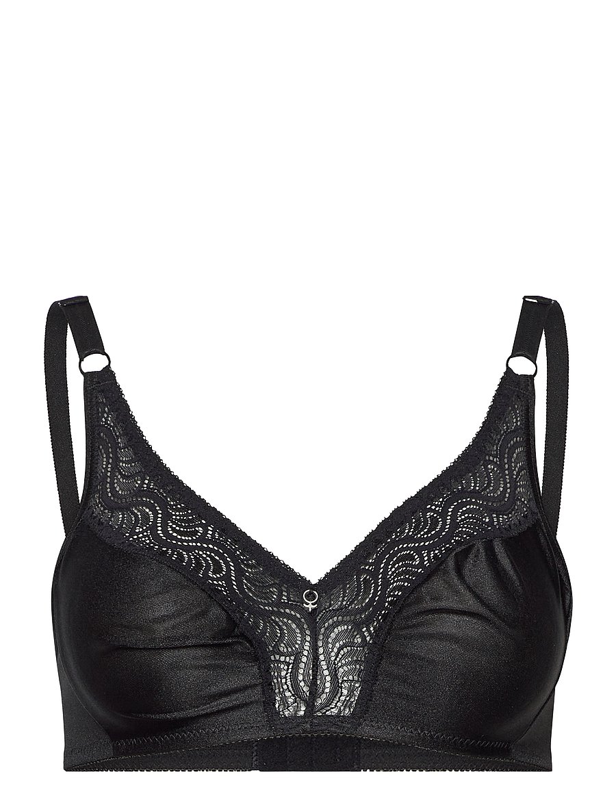 Abecita - Glitter,Soft Bra White - bh-linnen - black - 1