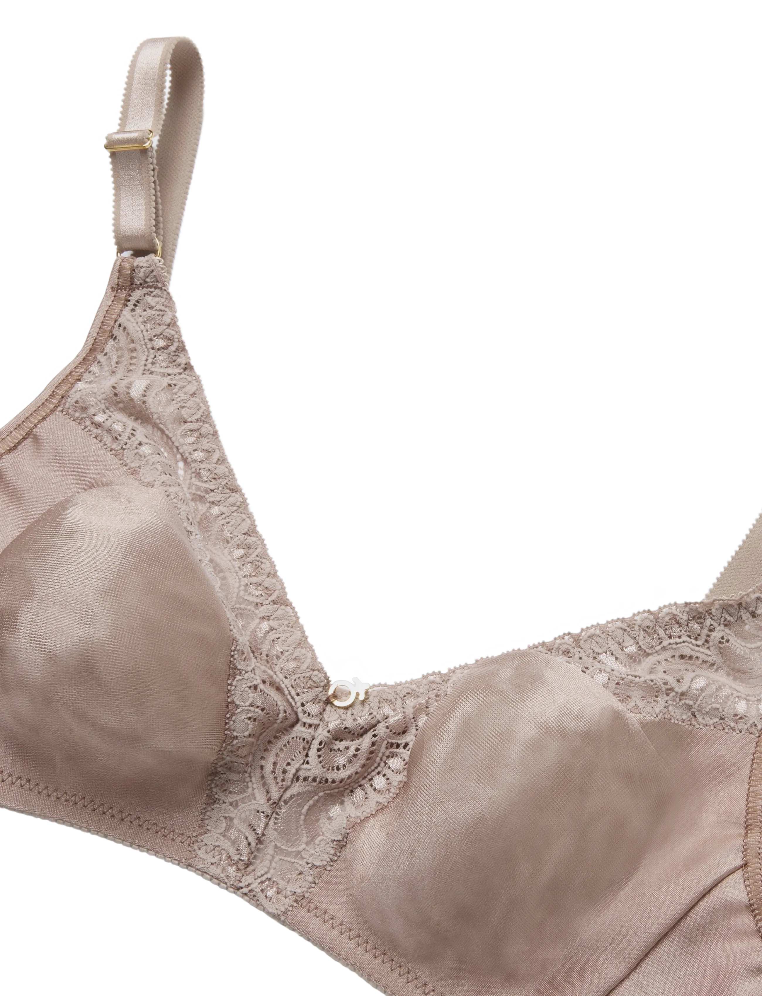 Abecita - GLITTER SOFT BRA MOULDED - tank top-bh'er - nougat - 2