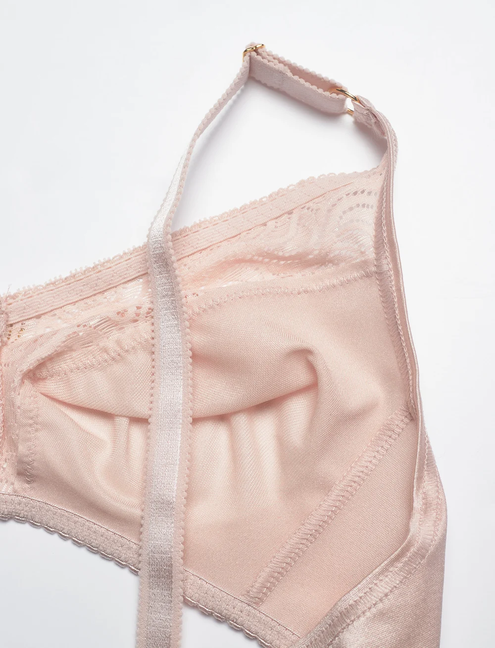 Abecita - Glitter,Soft Bra White - tank top-bh'er - powder - 3