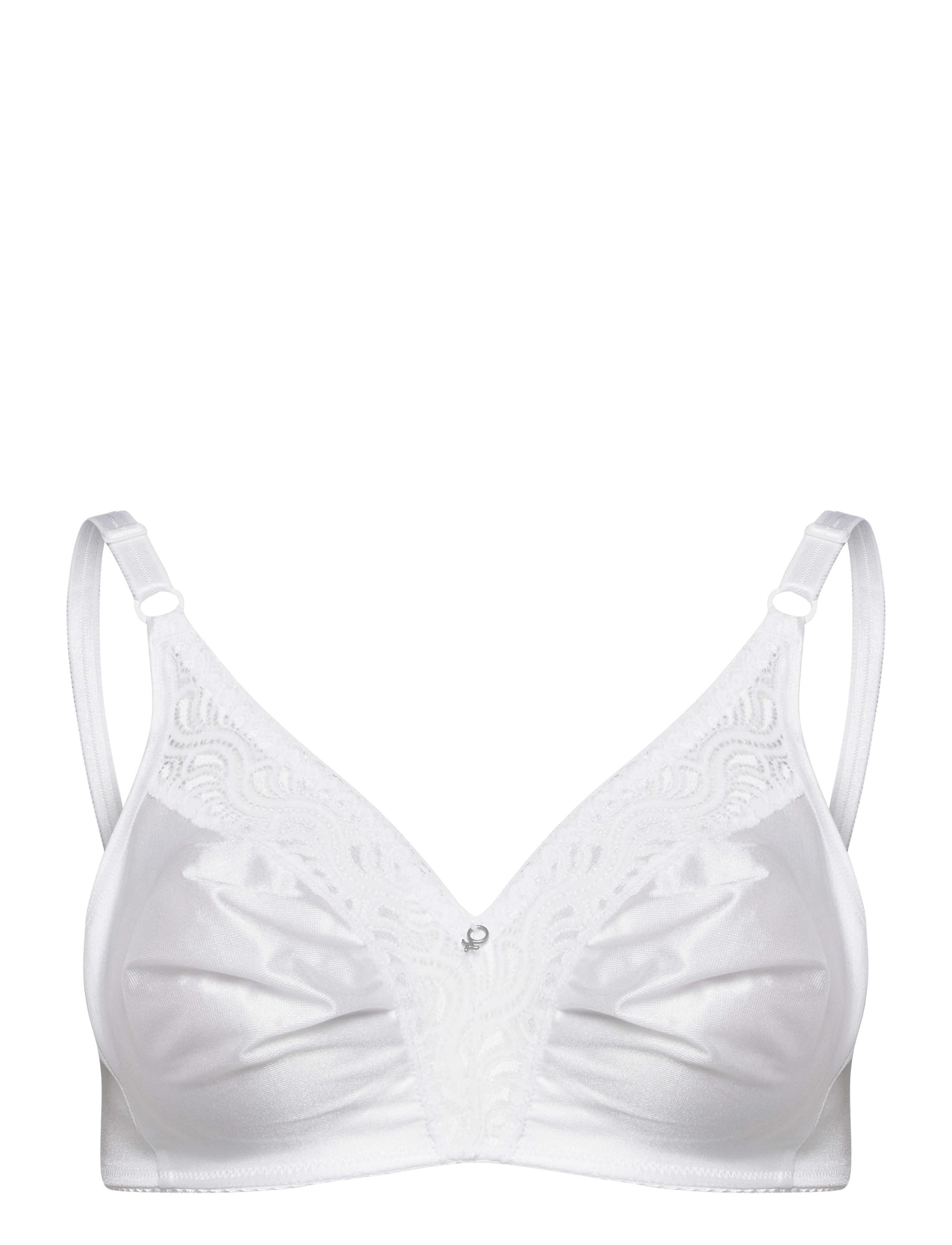 ABECITA Glitter,Soft BH Weiß Weiß - A 70 - 75 - Damen