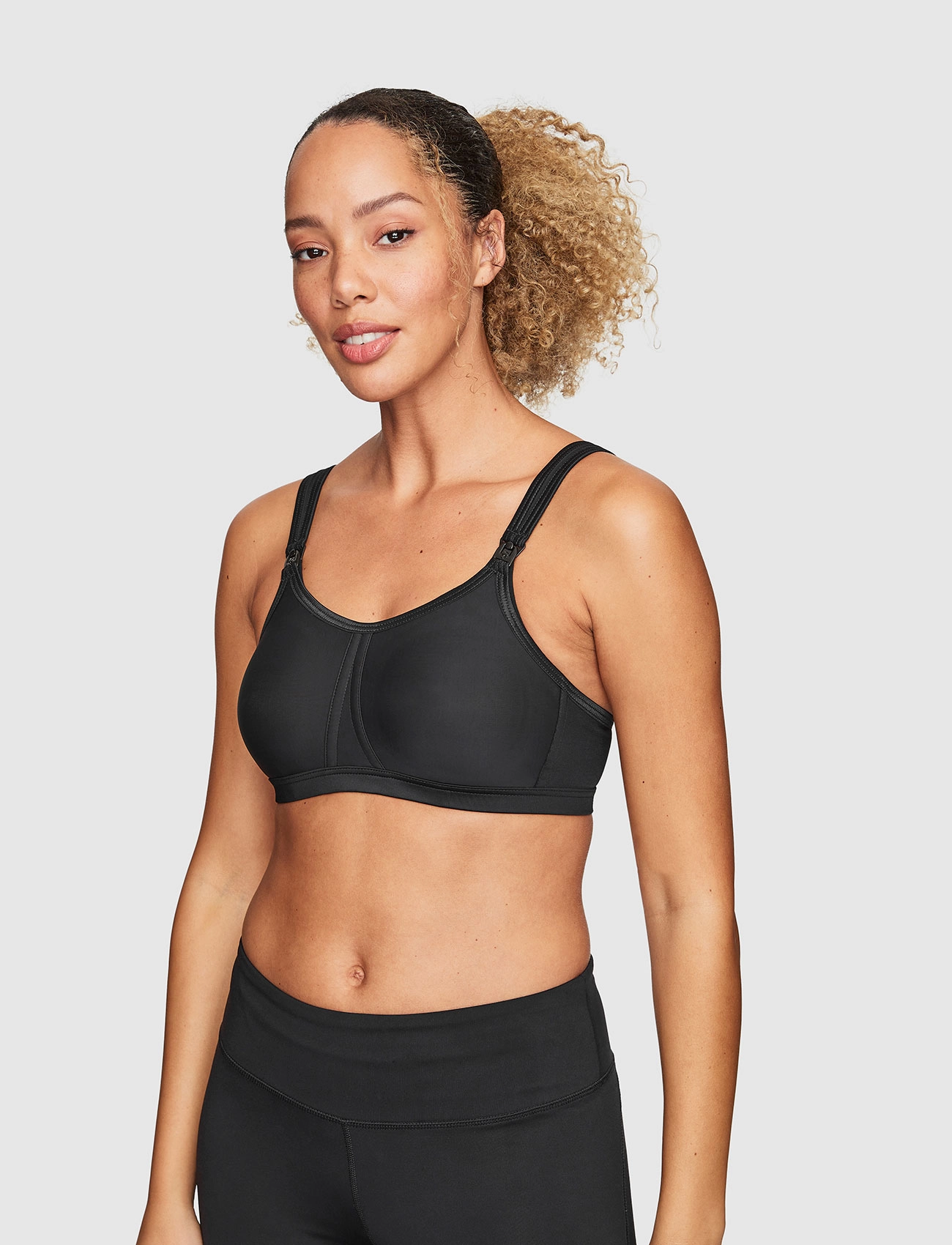 Abecita - Mama Active, Maternity sports Bra Black - black - 3