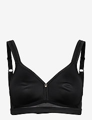 Abecita - Spacer Sence Soft bra Black - tank top bras - black - 0