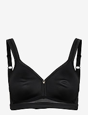 Abecita - Spacer Sence Soft bra Black - liemenėlės, dėvimos po berankoviais marškinėliais - black - 0