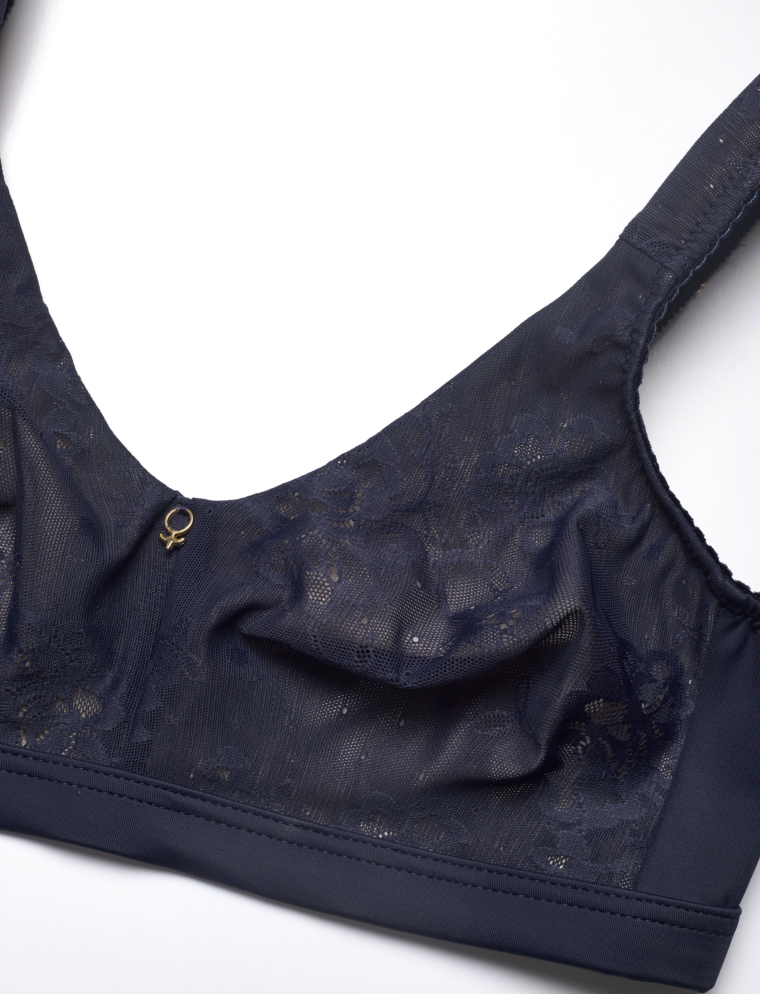Abecita - SHEER SOFT BRA MOULDED CUPS - midnight blue - 2