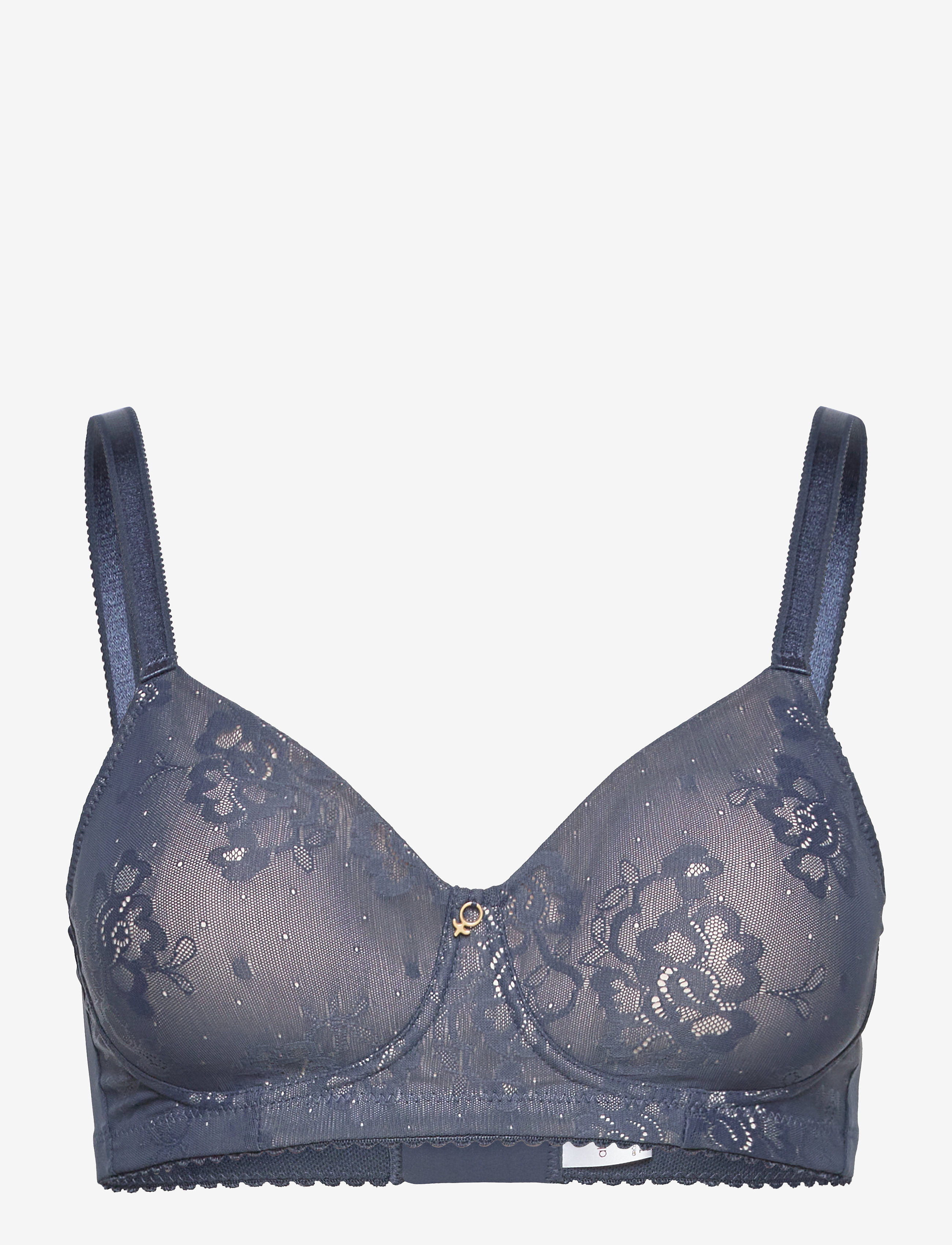 SHEER SOFT BRA PADDED CUPS - MISTY BLUE