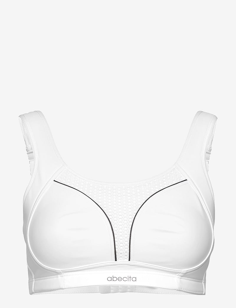 Abecita - DYNAMIC SPORT BRA MOULDED CUPS - kõrge toestus - white/grey - 1