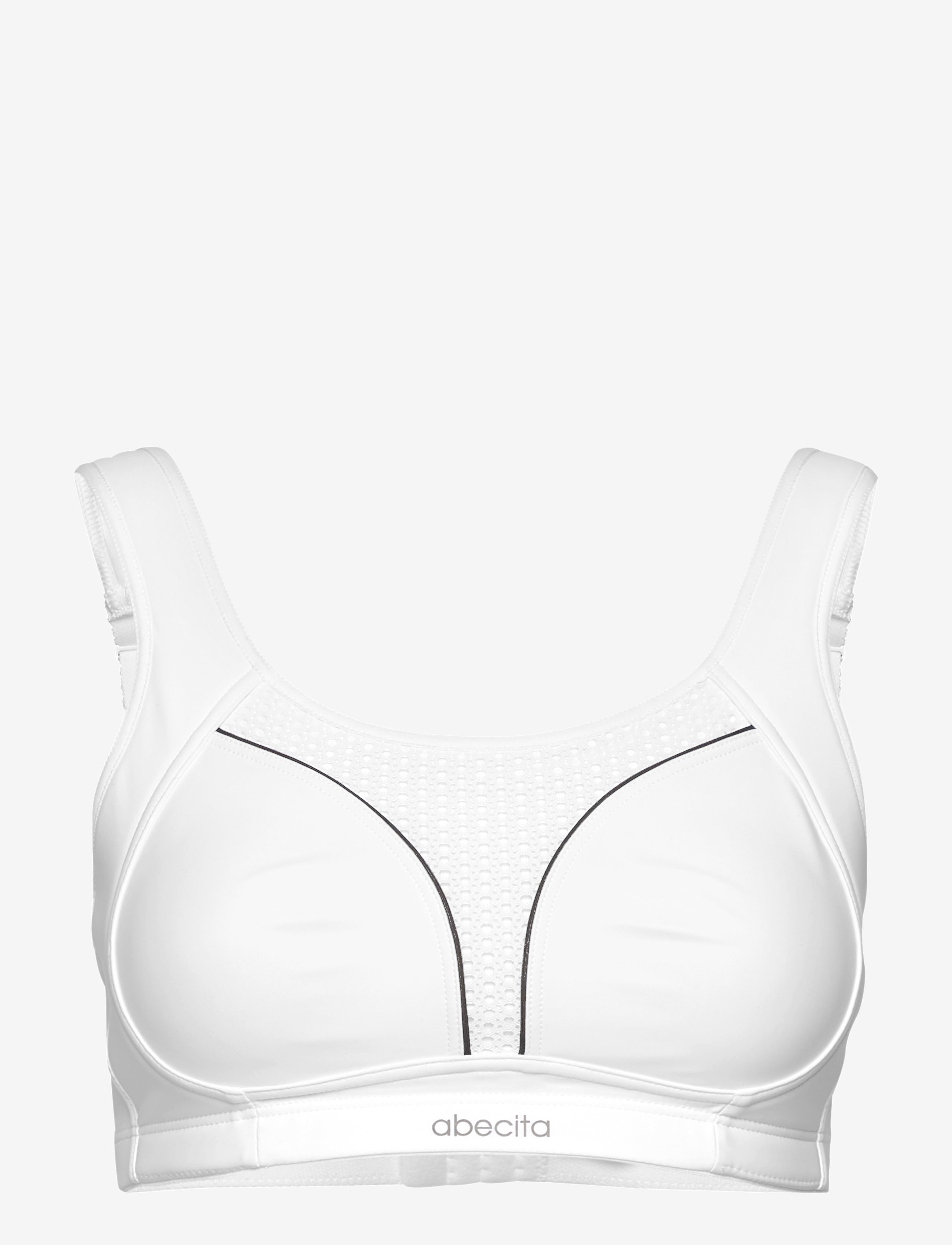 Abecita DYNAMIC SPORT BRA MOULDED CUPS - Tøj - WHITE/GREY / white