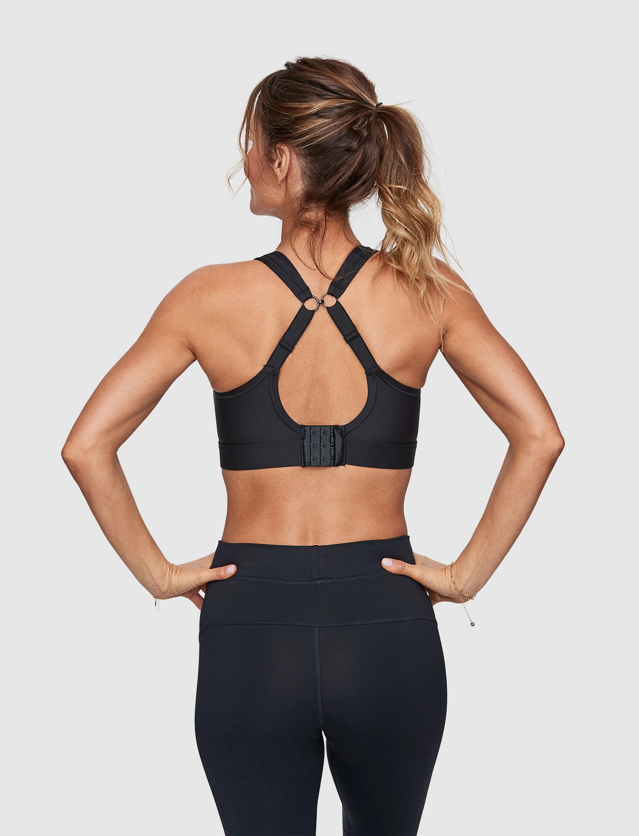 Abecita - Victorios Sports bra, Extreme Support White - black - 4
