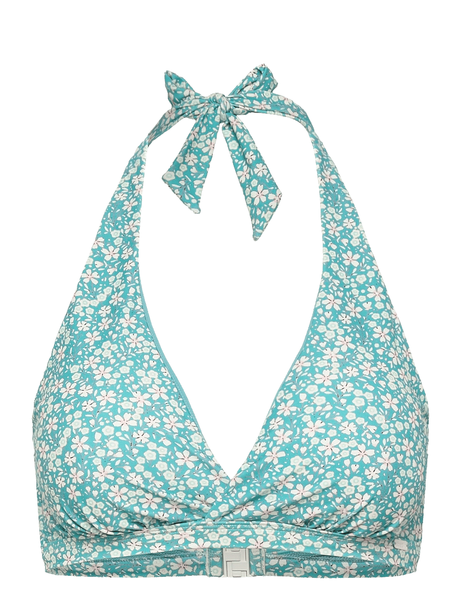 Abecita - MAUI HALTERNECK BIKINI BRA Pink crush - dreieck-bikini-oberteile - aqua/white - 0