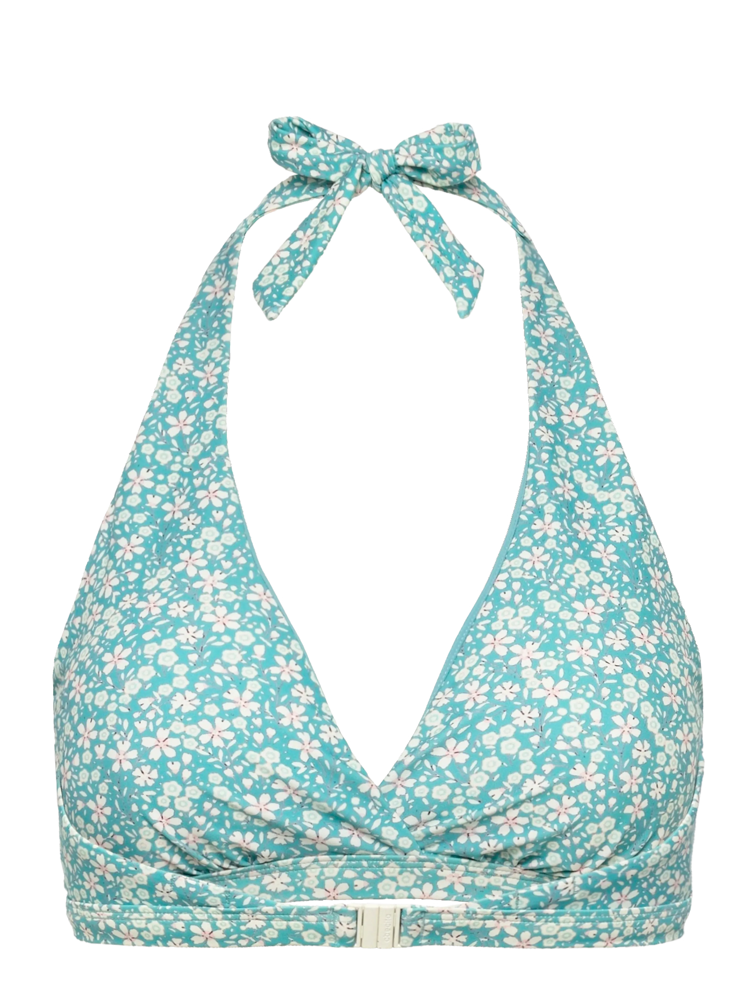 Abecita - MAUI HALTERNECK BIKINI BRA Pink crush - dreieck-bikini-oberteile - aqua/white - 1