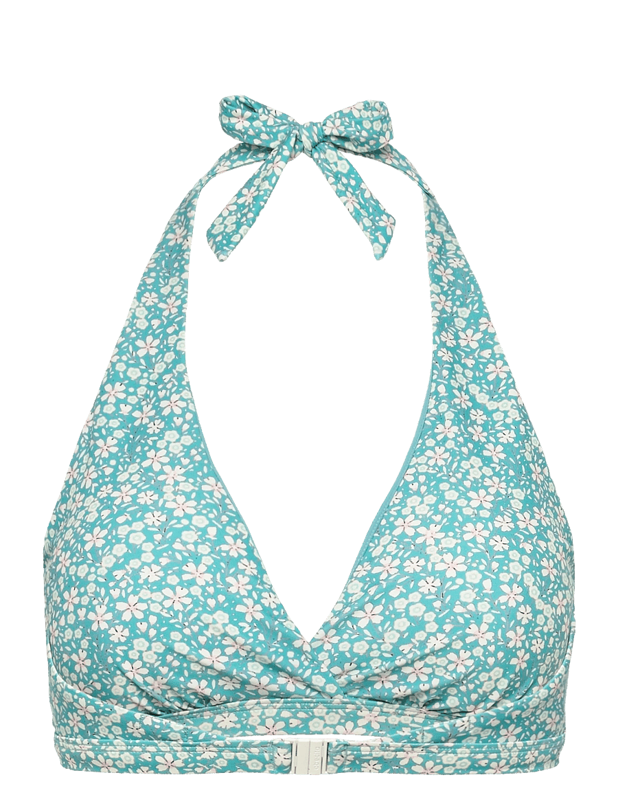 Abecita - MAUI HALTERNECK BIKINI BRA Pink crush - dreieck-bikini-oberteile - aqua/white - 1