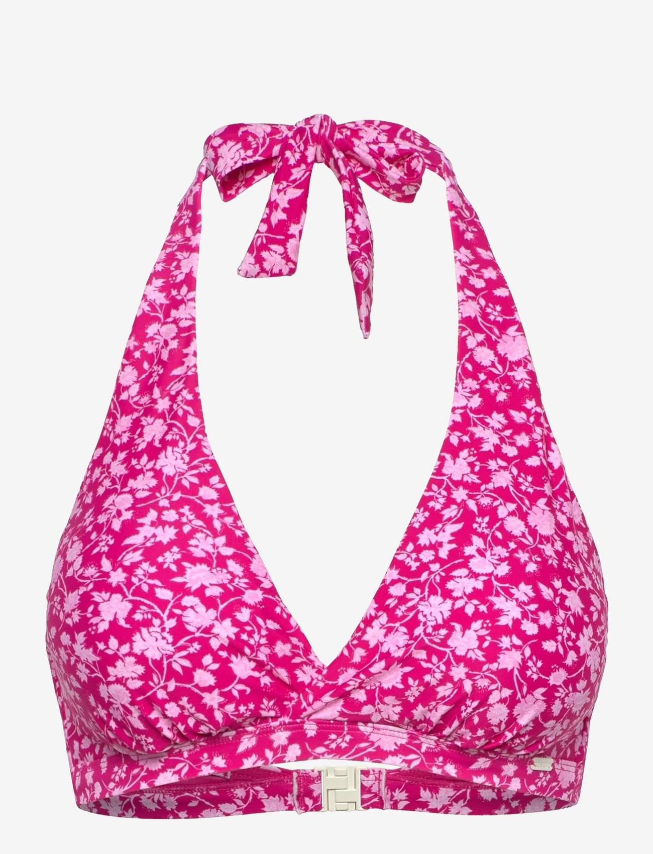 Abecita - MAUI HALTERNECK BIKINI BRA - kolmnurksed bikiinide ülaosad - pink lady - 0