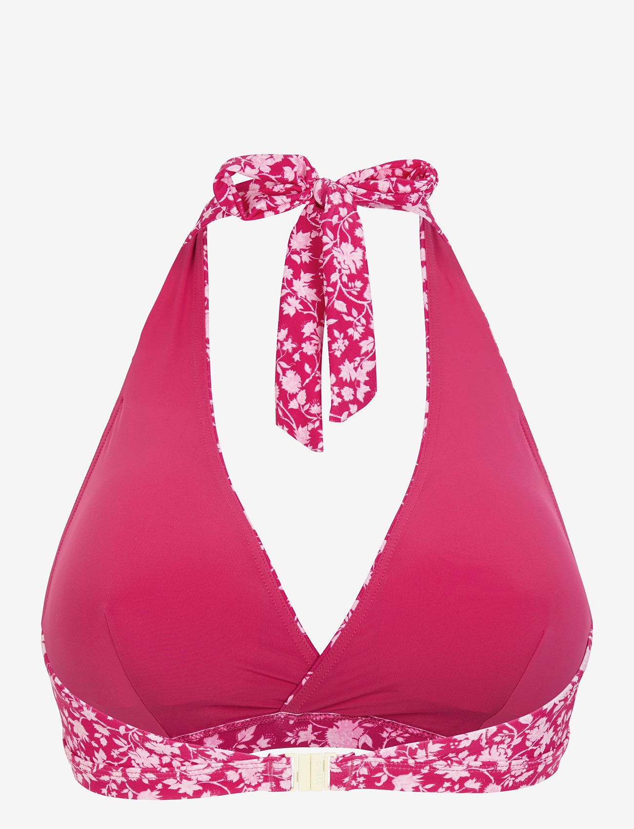 Abecita - MAUI HALTERNECK BIKINI BRA - kolmnurksed bikiinide ülaosad - pink lady - 1