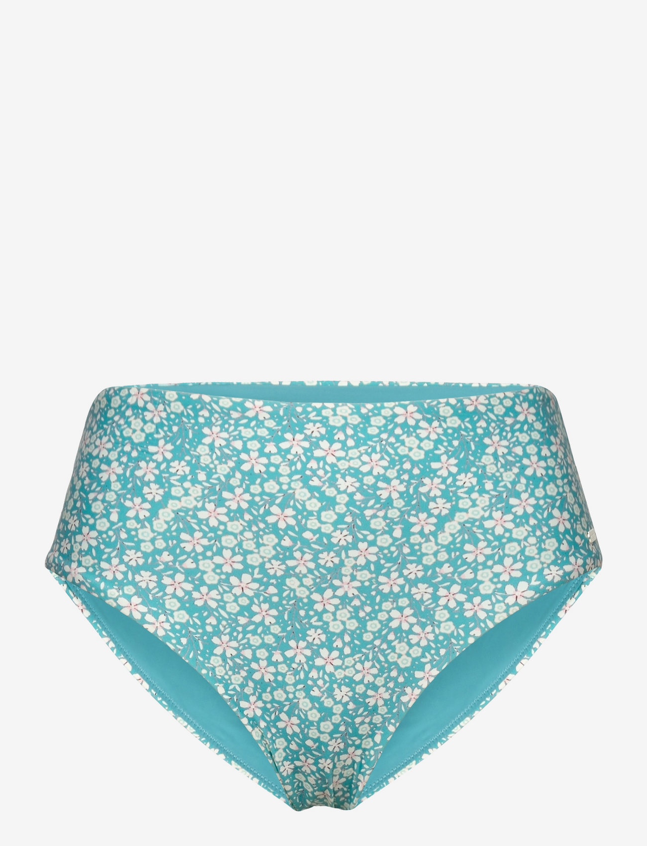 Abecita - Maui Maxi Brief, Flower - højtaljede bikiniunderdele - aqua/white - 1