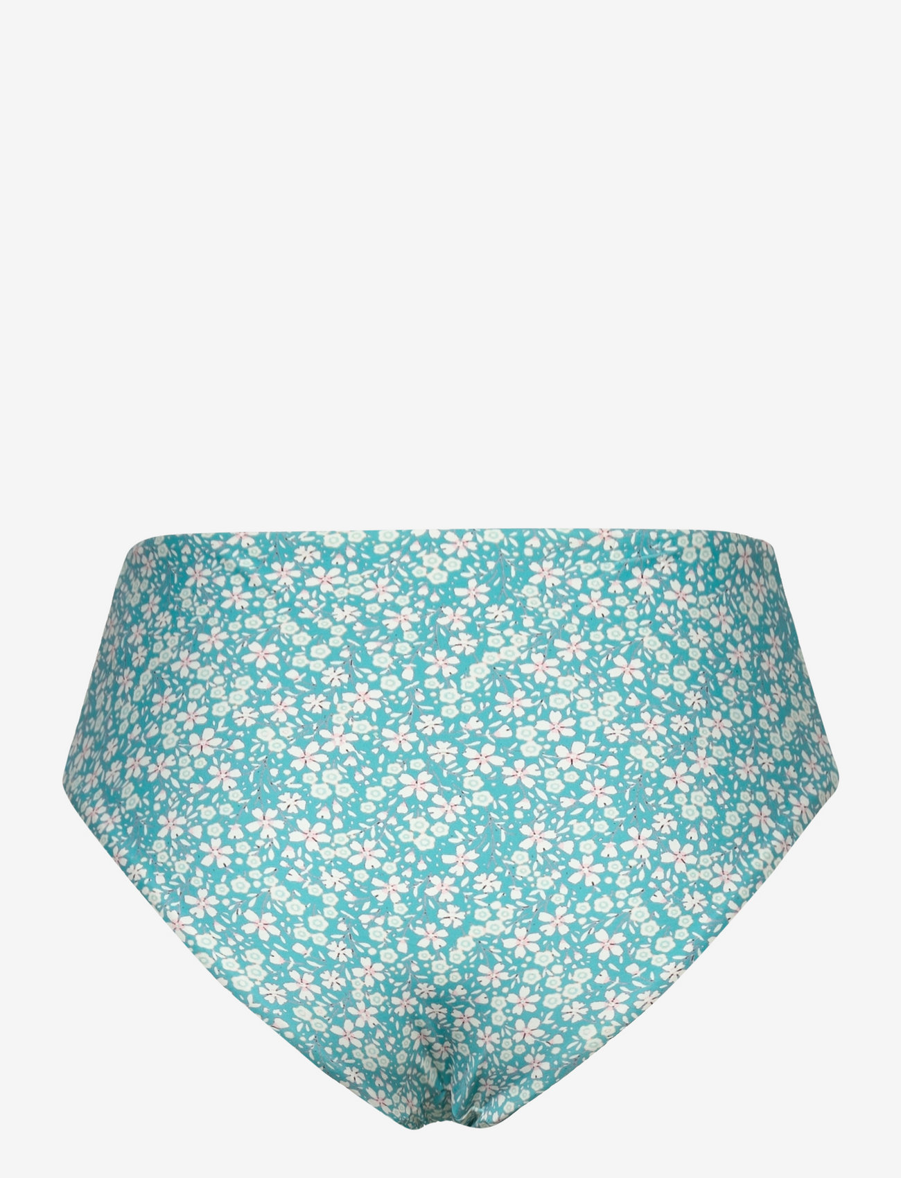 Abecita - Maui Maxi Brief, Flower - højtaljede bikiniunderdele - aqua/white - 2