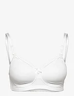 MAMA Nursing Bra padded moulded cups white - WHITE