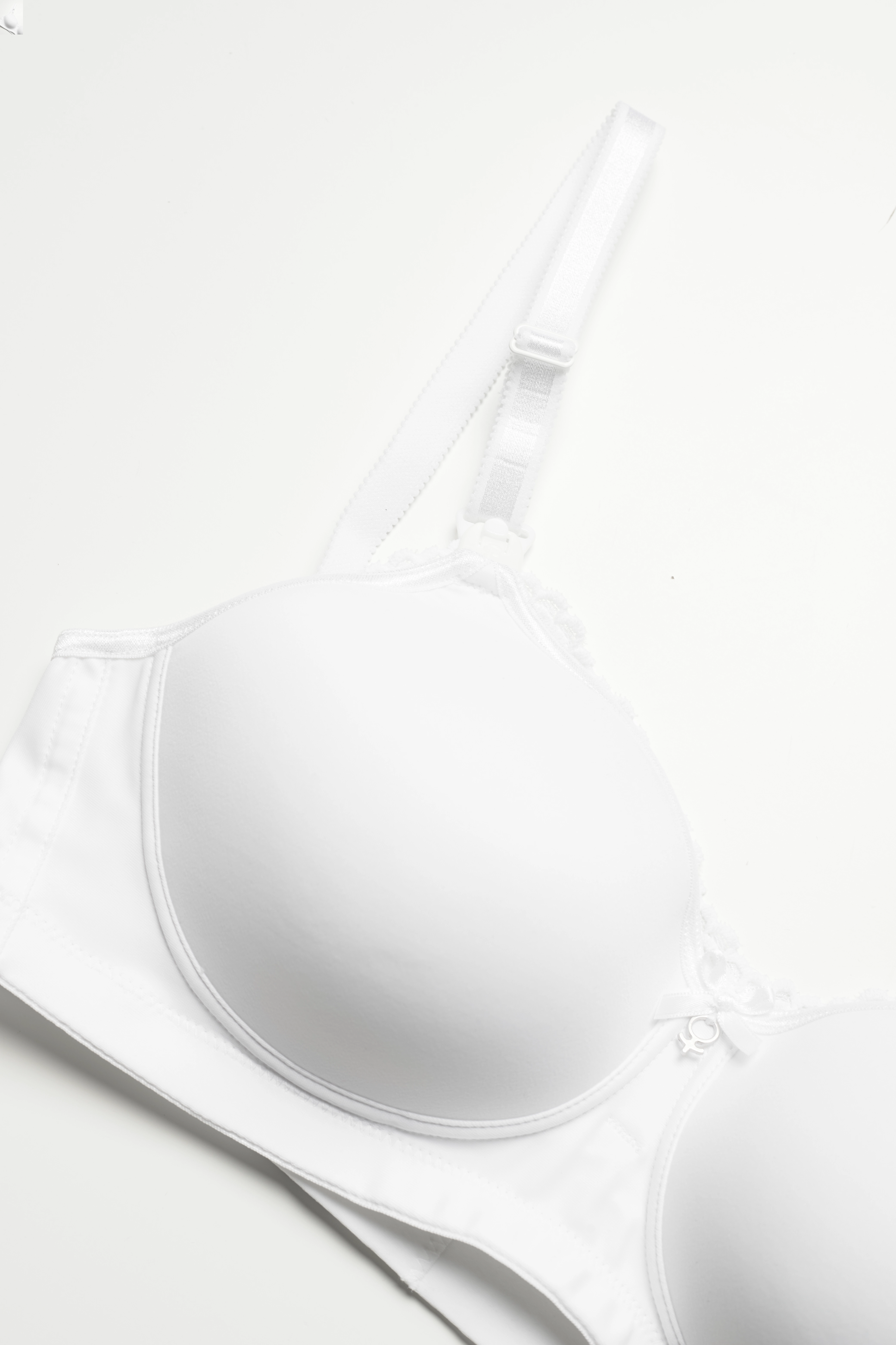Abecita - MAMA Nursing Bra padded moulded cups white - white - 2