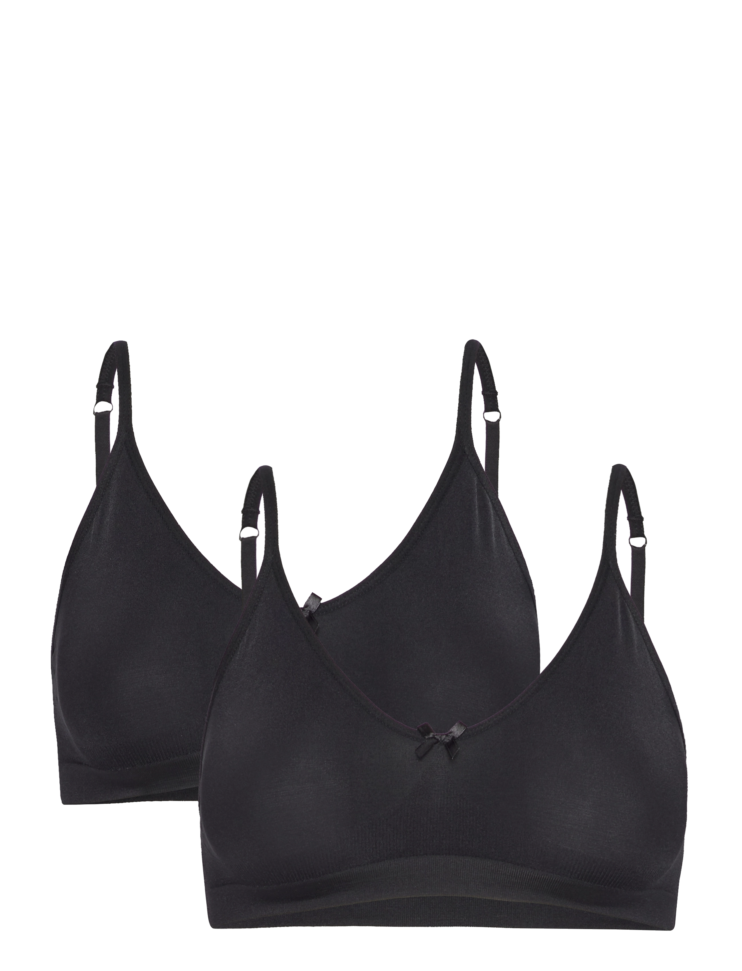 Abecita LITTLE WONDER SEAMLESS TOP 2-PACK - BHs - BLACK / black