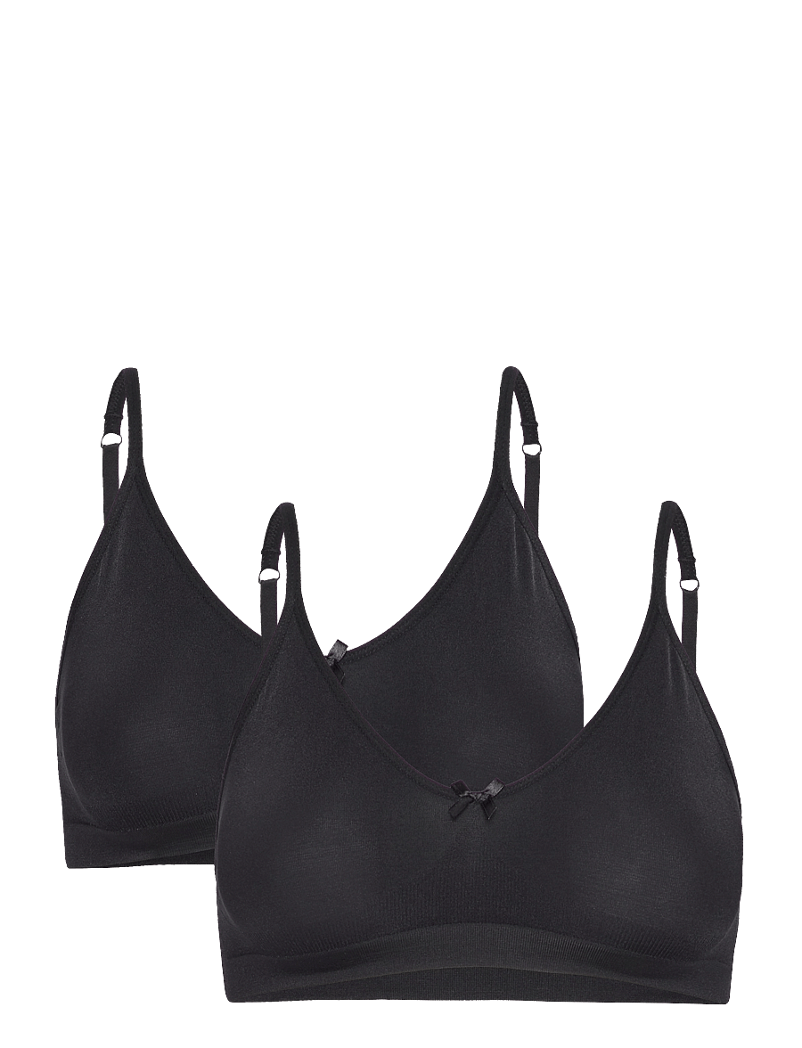 Abecita - LITTLE WONDER SEAMLESS TOP 2-PACK - tank top rinnahoidjad - black - 0