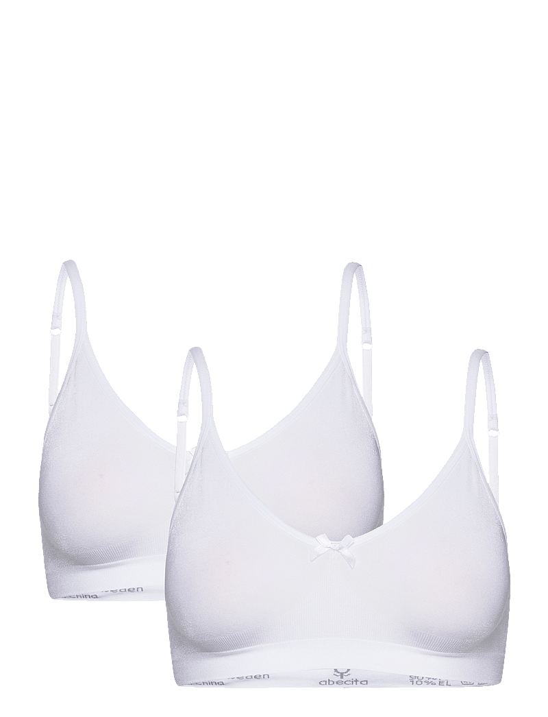 Abecita - LITTLE WONDER SEAMLESS TOP 2-PACK - tank top-bh'er - white - 0