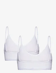Abecita - Little Wonder soft bra 2-pack White - tanktopbeha's - white - 3