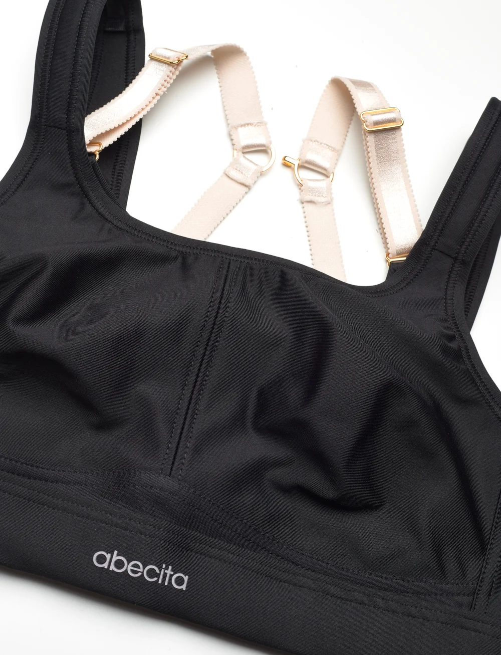 Abecita - POWERFUL SPORT BRA MOULDED CUPS - sport bh:ar - black - 3